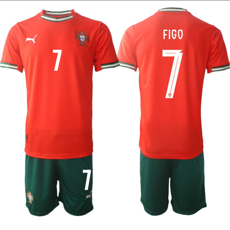 Men 2025-2026 Season Portugal home red #7 Soccer Jerseys